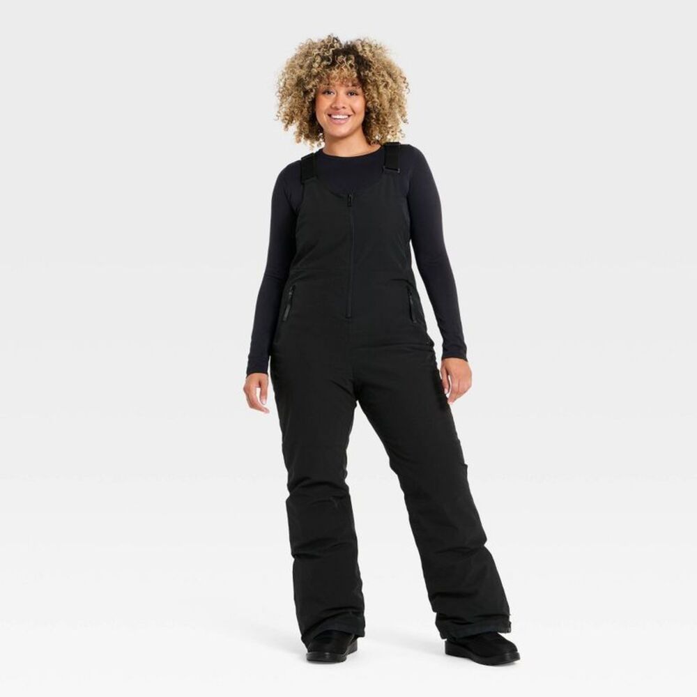 Open Box - All In Motion - Women's Snowsport Waterproof Snow Bib - Black - Picture 4 of 4